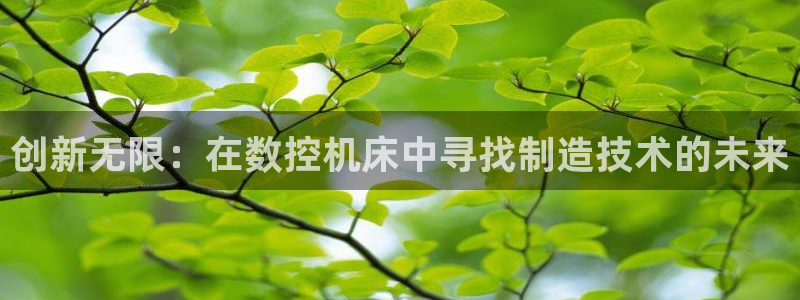 天辰娱乐直属:创新无限:在数控机床中寻找制造技术的未来