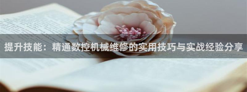 南充天辰娱乐:提升技能:精通数控机械维修的实用技巧与实战经验分享