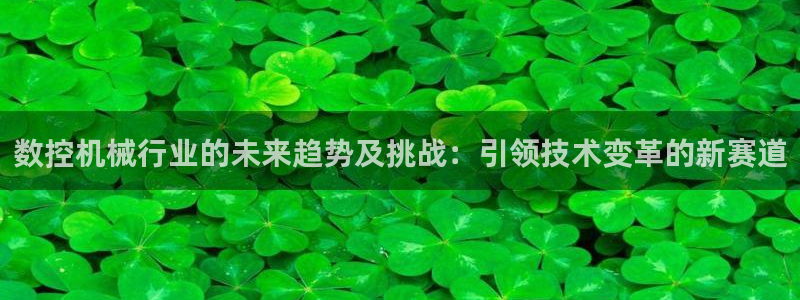 天辰娱乐信誉:数控机械行业的未来趋势及挑战:引领技术变革的新赛道
